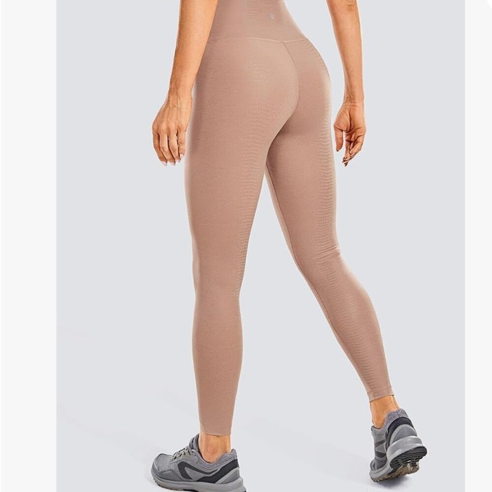 NWT CRZ YOGA Nude Matte Faux Leather Leggings "25 SZ XS - Picture 2 of 8